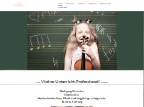 Website Screenshot Violine-Unterricht-Professionell