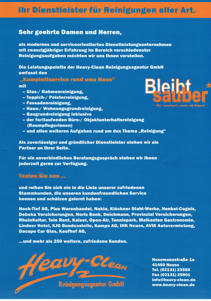 Bilder Heavy Clean Gebäudereinigungs GmbH