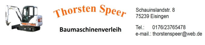 Speer-Baumaschinenverleih Logo