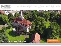 Website Screenshot T. Siemer Immobilien GmbH, Immobilienmakler Cloppenburg