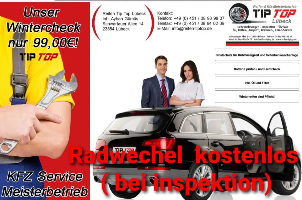 Reifen & Kfz-Meisterbetrieb TIP TOP Lübeck Logo