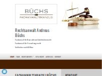 Website Screenshot Andreas Büchs Rechtsanwaltskanzlei