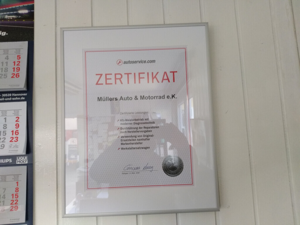 Bilder Müllers Auto & Motorrad Meister & Selbsthilfe Werkstatt
