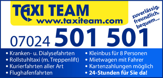 Bilder T&T Taxi Team Wendlingen