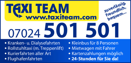 Bilder T&T Taxi Team Wendlingen