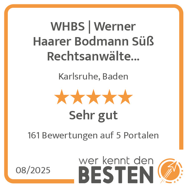 Bilder WHBS | Werner Haarer Bodmann Süß Rechtsanwälte Fachanwälte Steuerberater PartGmbH
