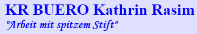 Kathrin Rasim KR Buero Logo