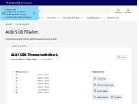 Website Screenshot ALDI SÜD