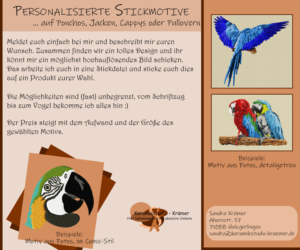 Bilder Keramikstudio-Krämer & Stickerei