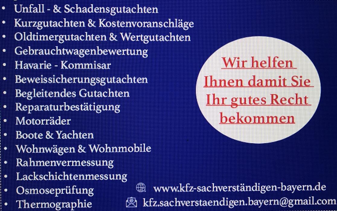 Bilder Kfz - Sachverständigen Bayern