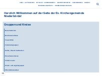 Website Screenshot St. Severin-Kirche - Ev. Kirchengemeinde Niederbörde