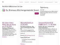 Website Screenshot Johanneskirche - Ev. Emmaus-Kirchengemeinde Soest