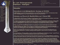 Website Screenshot Johannes-GZ - Ev.-Luth. Kirchengemeinde Paderborn