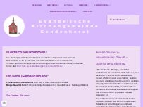 Website Screenshot Nicolaikirche - Ev. Kirchengemeinde Sendenhorst