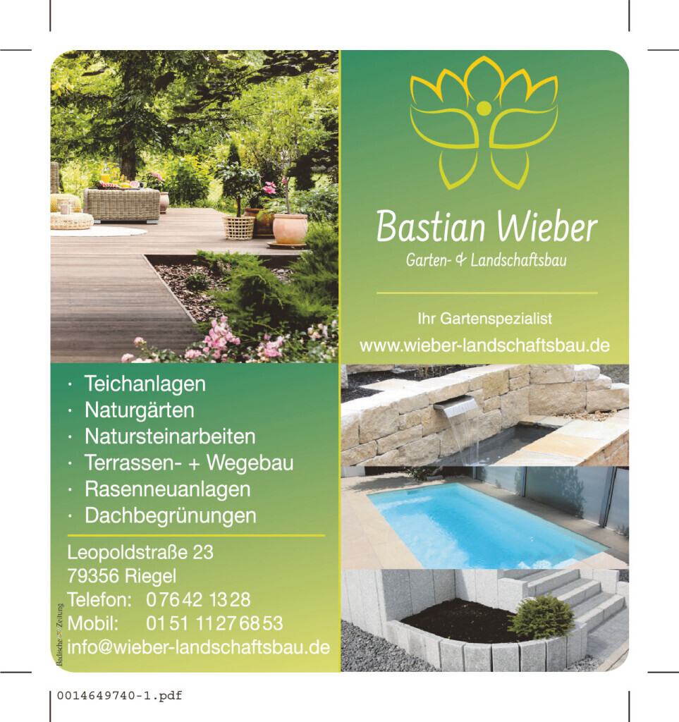Bilder Bastian Wieber Landschaftsbau- und Gartenbau