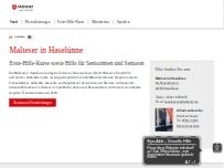 Website Screenshot Malteser Ortsgeschäftsstelle Haselünne