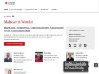 Website Screenshot Malteser Hilfsdienst