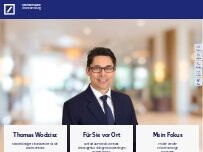 Website Screenshot Thomas Wodzisz, Selbstständiger Finanzberater für die Deutsche Bank