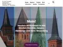 Website Screenshot Kirche Zarpen - Ev.-Luth. Kirchengemeinde Zarpen