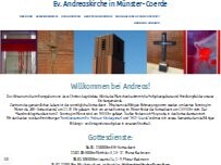 Website Screenshot Gemeindebüro - Ev. Andreas-Kirchengemeinde Münster