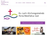 Website Screenshot Gemeindebüro Eisbergen - Ev.-Luth. Kirchengemeinde Porta Westfalica-Süd
