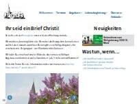 Website Screenshot Gemeindebüro - Ev.-Luth. Kirchengemeinde Werther