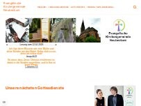Website Screenshot Gemeindebüro - Ev. Kirchengemeinde Neubeckum