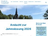 Website Screenshot Gemeindebüro - Ev. Kirchengemeinde Friedrichsdorf