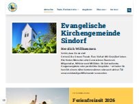 Website Screenshot Evangelische Kirchengemeinde Sindorf