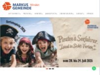 Website Screenshot Gemeindebüro St. Markus - Ev.-Luth. St.-Markus-Kirchengemeinde
