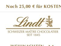 Website Screenshot Lindt Outlet Schwarzheide