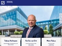 Website Screenshot Tobias Hofmann, Selbstständiger Finanzberater für die Deutsche Bank