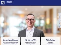 Website Screenshot Dominique Daniel Stengel, Finanzagenturleiter und Selbstständiger Finanzberater für die Deutsche Bank