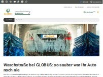 Website Screenshot GLOBUS Waschstraße Neutraubling