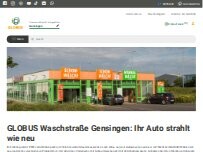 Website Screenshot GLOBUS Waschstraße Gensingen