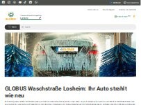Website Screenshot GLOBUS Waschstraße Losheim