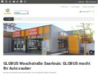 Website Screenshot GLOBUS Waschstraße und SB-Waschanlage | Saarlouis