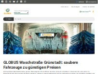 Website Screenshot GLOBUS Waschstraße Grünstadt