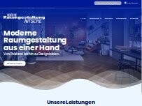 Website Screenshot moderne Raumgestaltung Nitsche