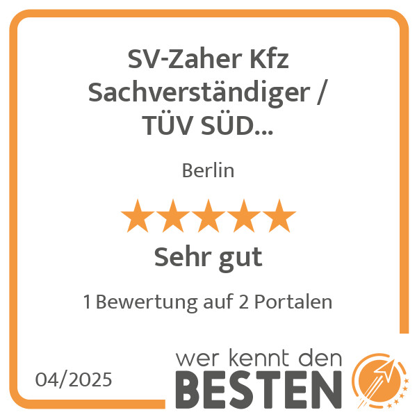 Bilder SV-Zaher Kfz Sachverständiger / TÜV SÜD Autopartner