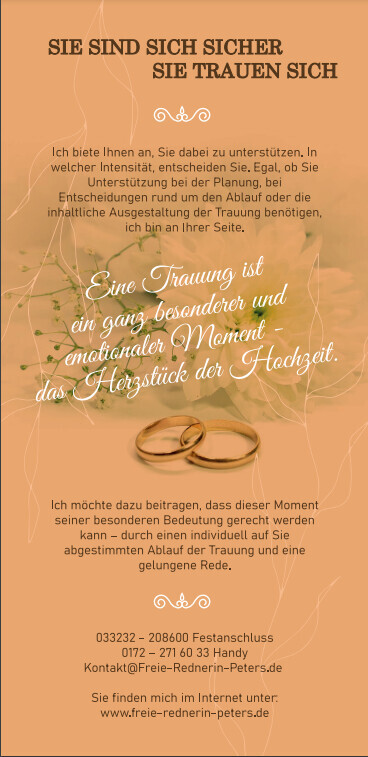 Bilder Trauerrednerin Peters