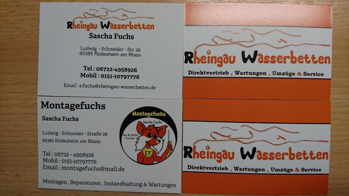 Bilder Rheingau Wasserbetten & Montagefuchs