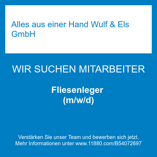 Bilder Alles aus einer Hand Wulf & Els GmbH