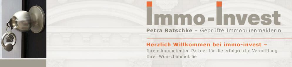 immo-invest Petra Ratschke - Geprüfte Immobilienmaklerin Logo