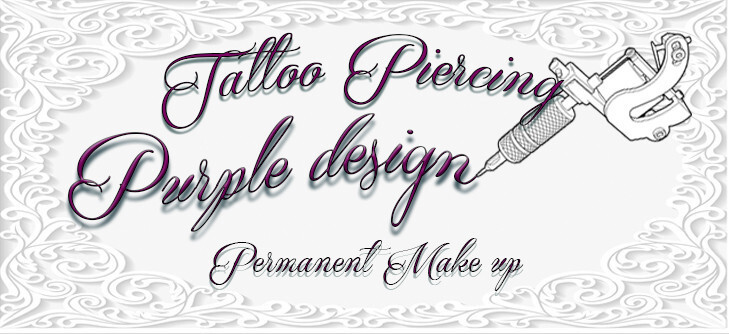 Purple Design Piercing Tattoostudio Logo