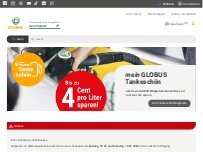 Website Screenshot GLOBUS Tankstelle Gera-Trebnitz