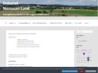 Website Screenshot Evangelische Kirche Obernhof - Evangelische Kirchengemeinde Obernhof