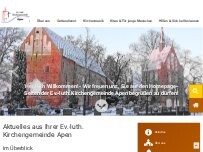 Website Screenshot Kapelle zu Nordloh - Evangelisch-lutherische Kirchengemeinde Apen