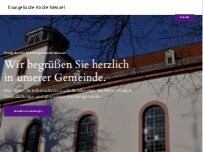 Website Screenshot Evangelische Kirche Messel - Evangelische Kirchengemeinde Messel