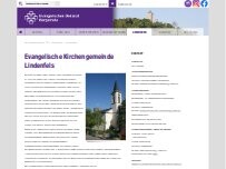 Website Screenshot Evangelische Kirche Lindenfels - Evangelische Kirchengemeinde Lindenfels